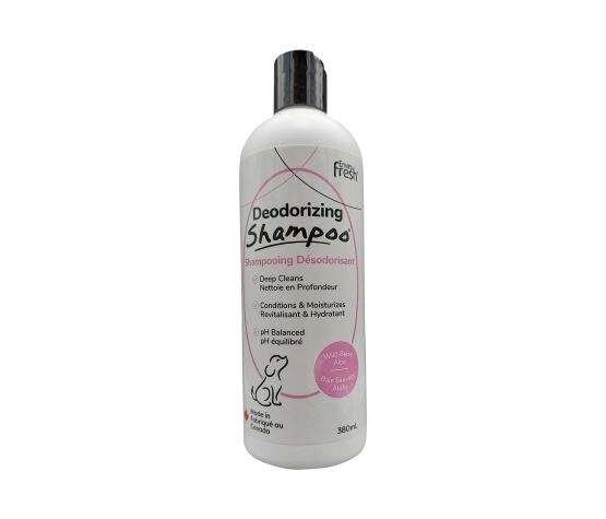 Envirofresh - Shampoing désodorisant pour chien / Baies sauvages &amp; Aloès - 380 ml