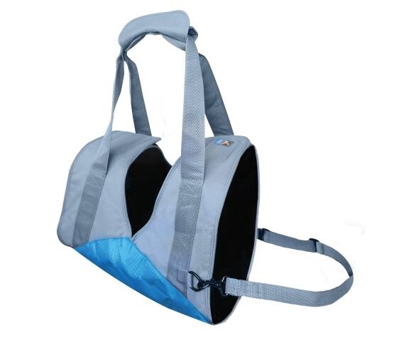 KURGO UP &amp; ABOUT - Harnais soulève-chien 50-90 lb, bleu/charbon