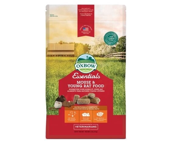 Oxbow Essentials - Nourriture pour souris et jeune rat - 2.5 lb