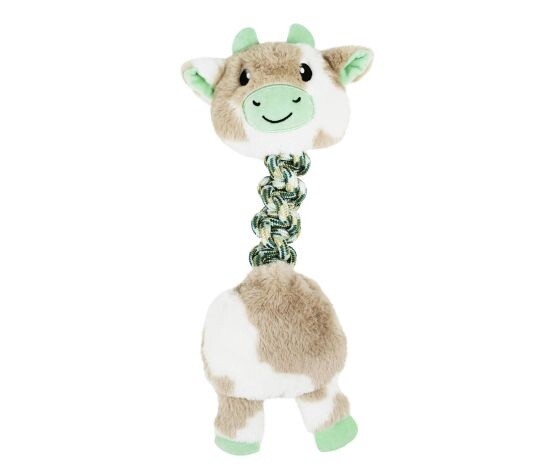 Bud&#39;z - Peluche avec corde pour chien / Vache de l&#39;Himalaya 17&quot;