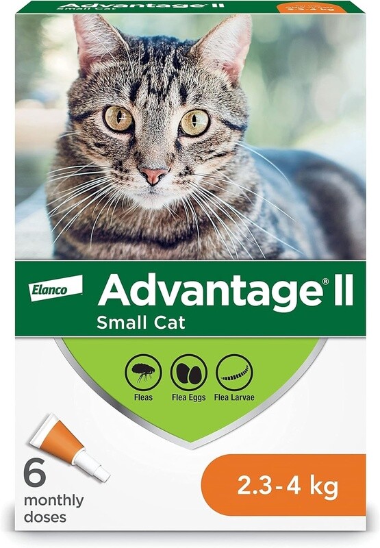 Advantage II - Gouttes anti-puces pour chats 2.3-4kg