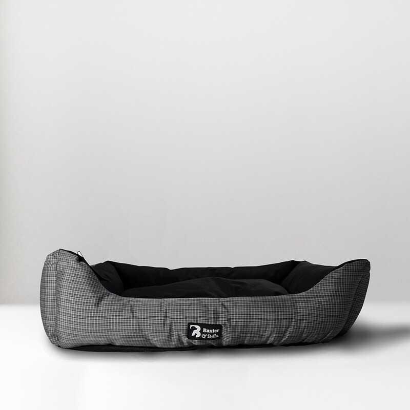 Baxter &amp; Bella Lounger - Coussin pour chien / Gris