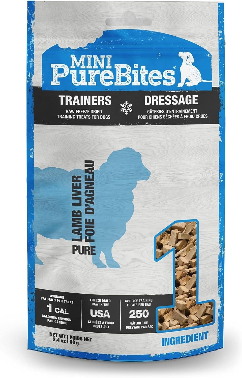 Mini Purebites - Gâteries d&#39;entraînement pour chien / Agneau 68g