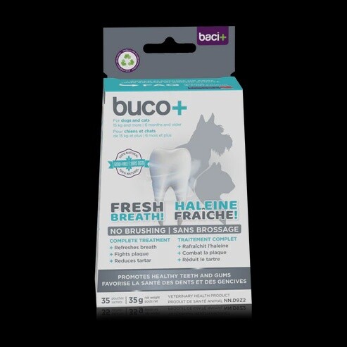Baci+ - Buco+ 150 mg - Soins dentaires pour chiens de plus de 15 kg