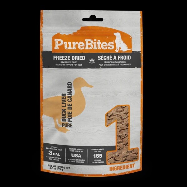 Purebites chien - Foie de canard 74 g