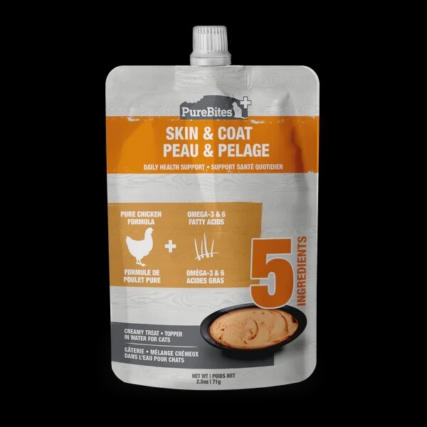 Purebites+ Mélange crémeux pour chat - 71g, Fonction: Peau/Pelage