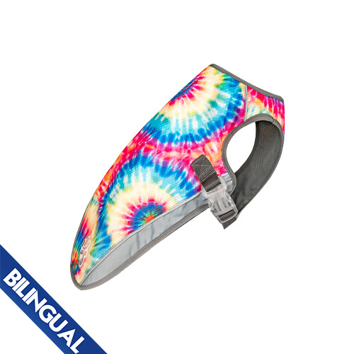 Canada Pooch - Chill Seeker / Veste refroidissante pour chien, Couleur: Tie-Dye, Taille: 14