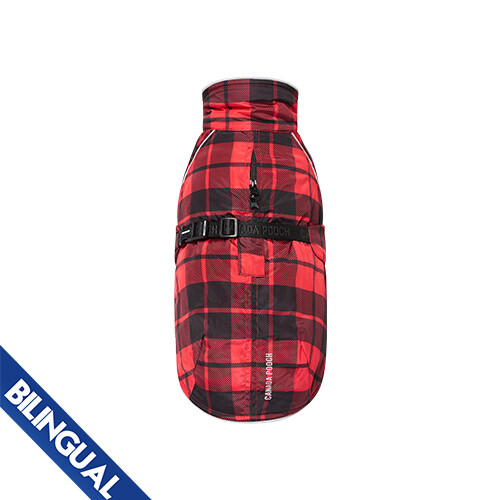 Canada Pooch - Manteau Expedition / 2.0 Plaid Rouge, Taille: 8