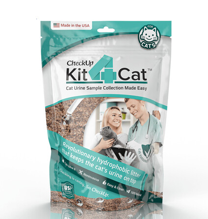 CheckUP Kit4Cat - Litière hydrophobe pour chat / 2 lb