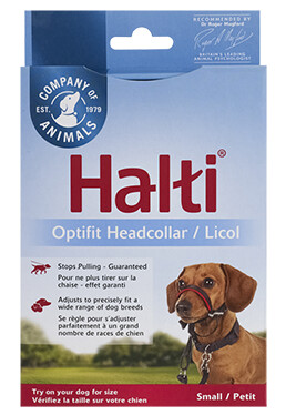 Halti - Optifit Licou pour chien / Noir &amp; Rouge