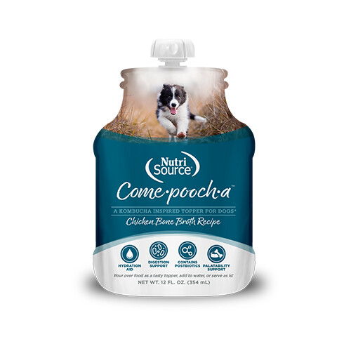 Nutrisource Come-pooch-a Bouillon pour chien - 12 oz, Saveur: Poulet