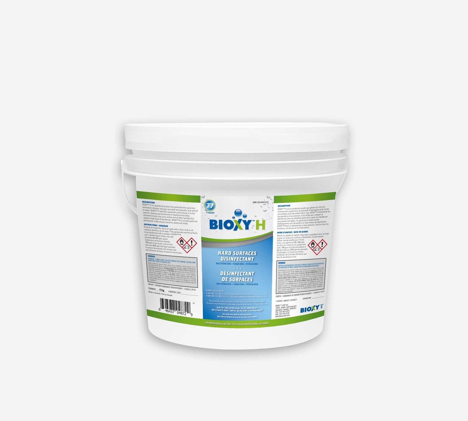 BioxyH Désinfectant de surfaces industriel
