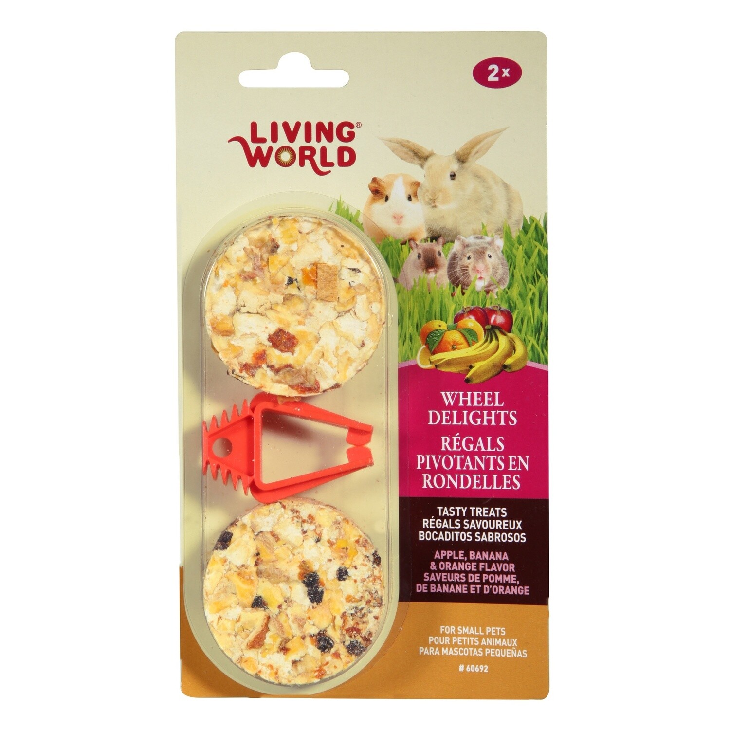 Living World - Délices en rondelles / Paquet de 2, Saveur: Pomme/Banane/Orange