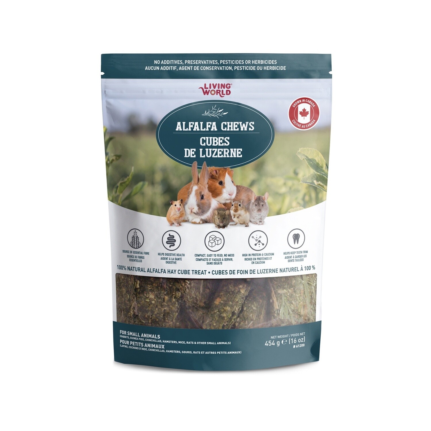 Living World - Cubes de luzerne / 454g