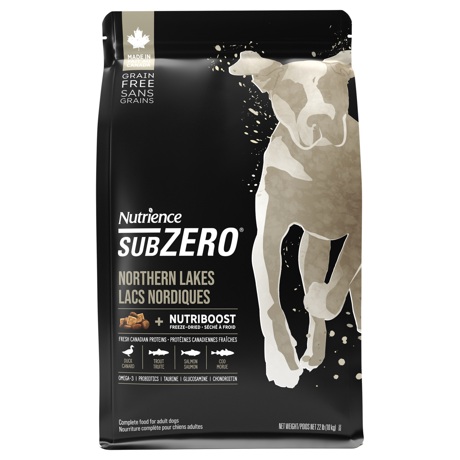 Nutrience Subzero - Chien tous stades de vie / Lacs nordiques, Format: 10 kg (22 lb)