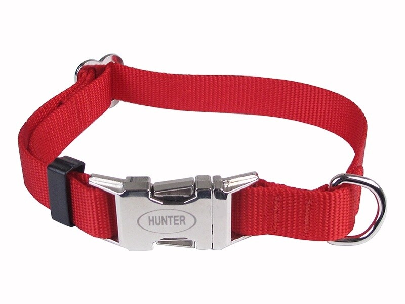 Collier de nylon avec clip en métal - Bleu 3/4&#39;&#39; x 13-19&#39;&#39;