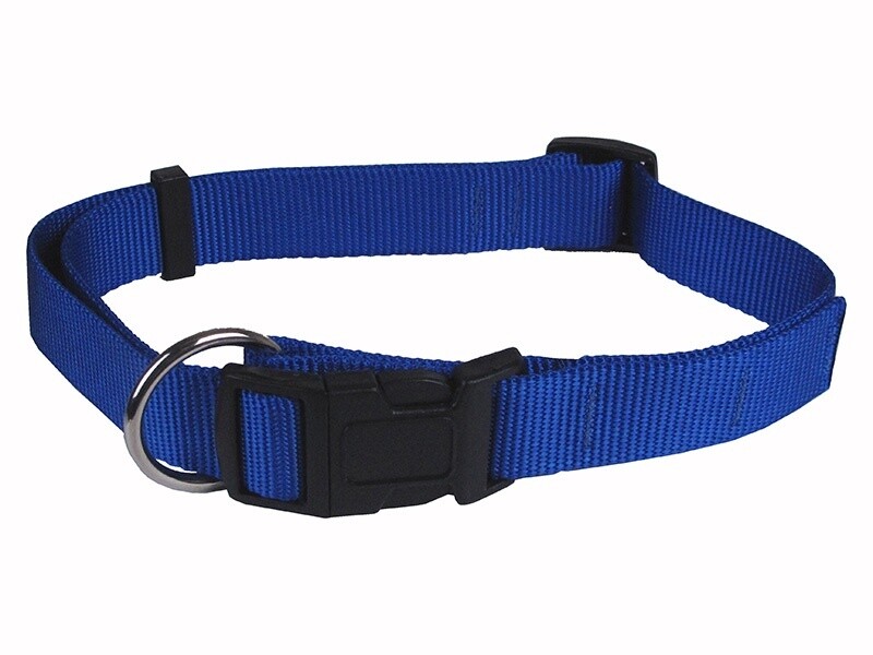 Hunter - Collier de nylon clip de plastique - Bleu 3/4&#39;&#39; x 13-19&#39;&#39;