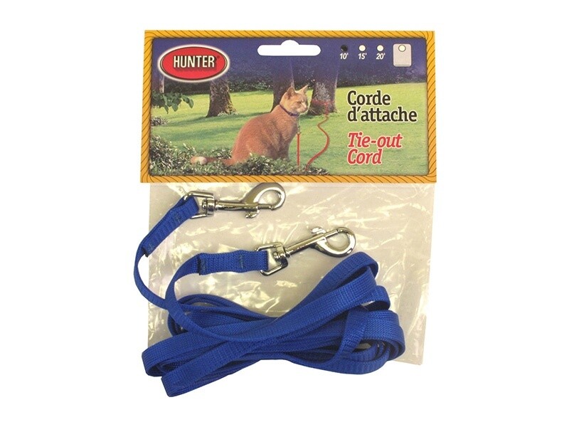 Hunter - Corde d&#39;attache de nylon pour chats - Mauve