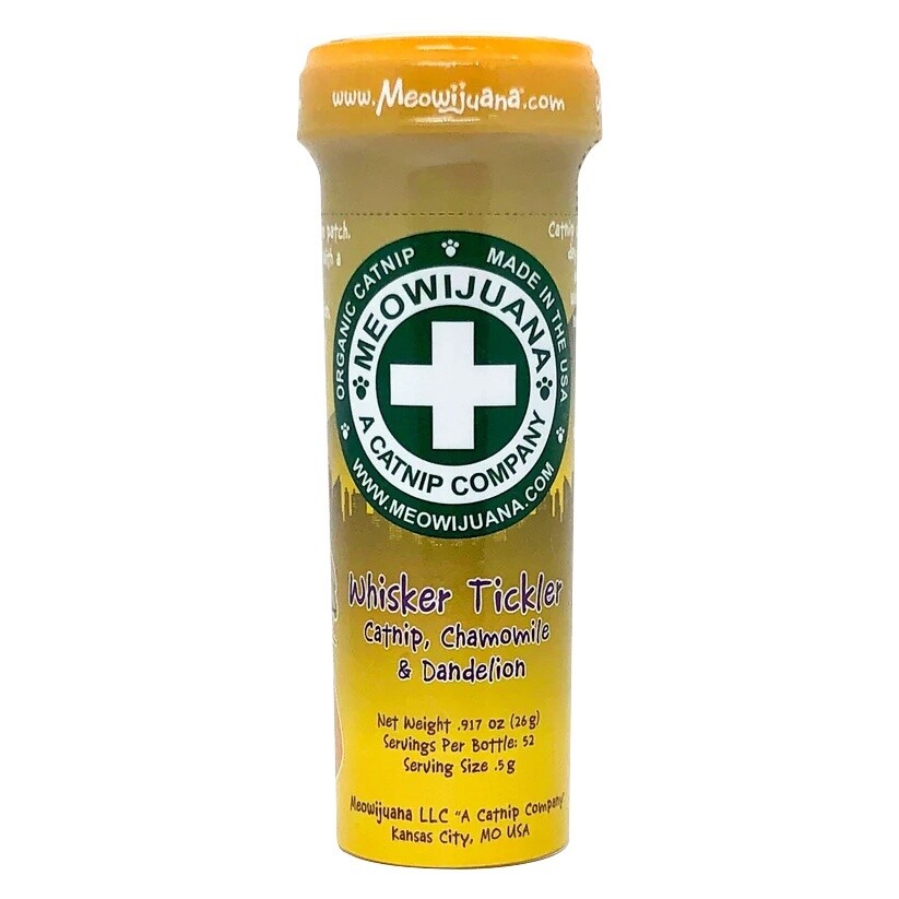 Meowijuana - Herbe à chat / Pot de 18g, Parfum: Whisker Tickler