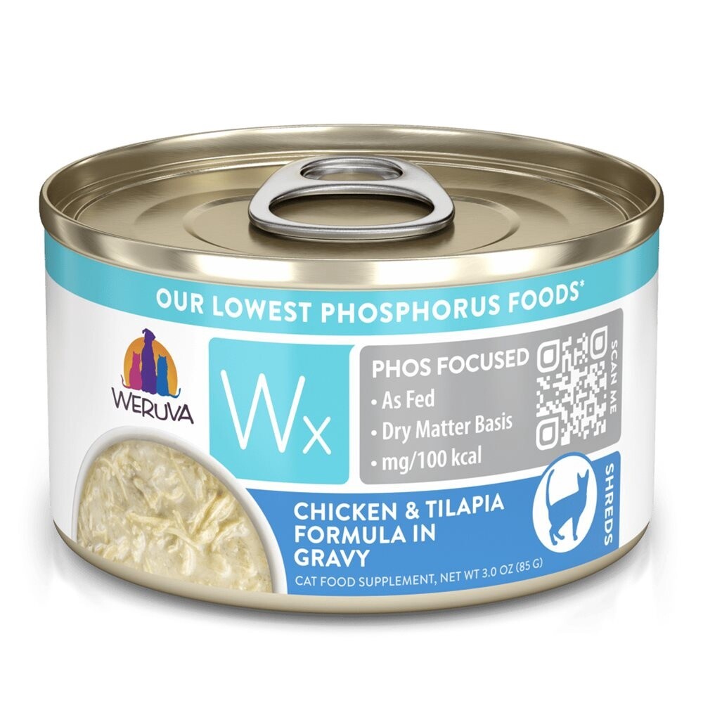 Weruva Wx Conserve urinaire pour chat 3 oz, Saveur: Poulet &amp; tilapia en sauce
