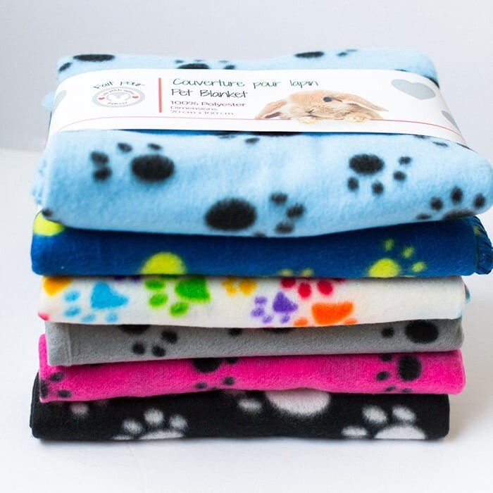 Petits lapins d&#39;amour - Couverture 70 x 100 cm