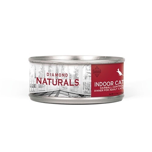 Diamond Naturals - Conserve pour chat d&#39;intérieur/Contrôle des poules de poils 5.5 oz