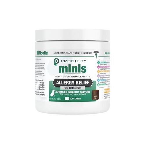 Progility - Minis Soulagement des allergies avec Colostrum - Petites Races / 60 un.