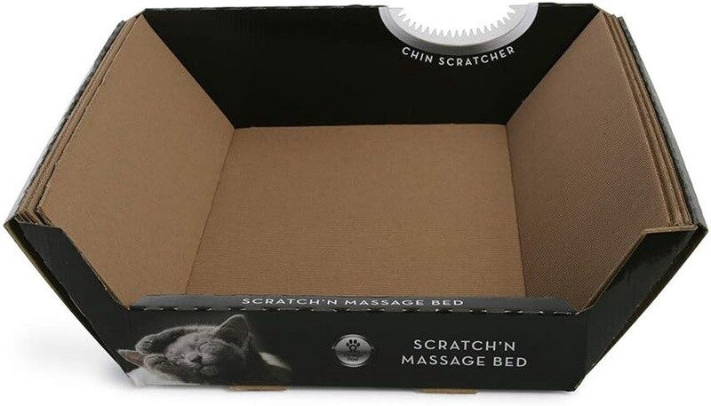 Omega Paw - Scrath&#39;N&#39;Massage / Grattoir et lit de massage en carton pour chats