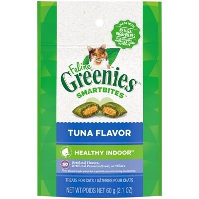 Greenies Smartbites pour chat d&#39;intérieur / Thon 60 g