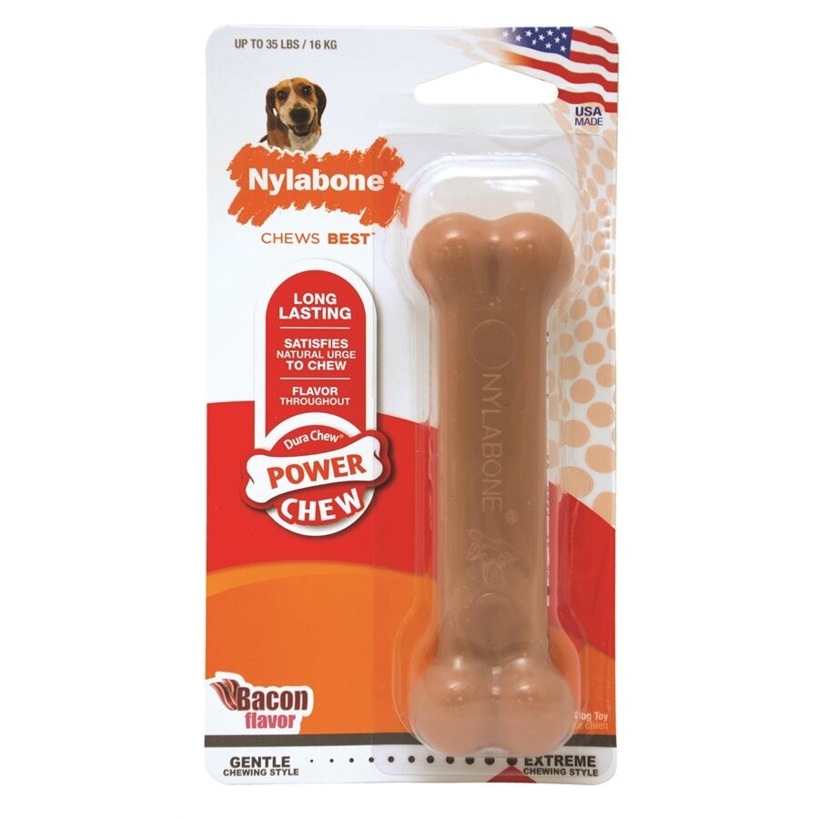 Nylabone os dentaire - Saveur de bacon, Taille: 35 lb