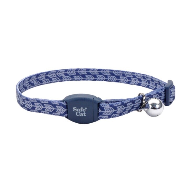 Coastal Safe Cat - Collier magnétique pour chat - 3/8" x 8-12", Couleur: GSA - Flèches/Gris