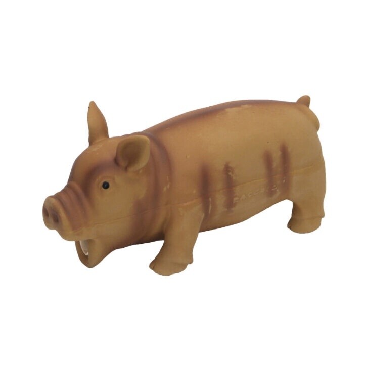 Rascals Cochon en latex - 7.5&quot;, Couleur: Brun