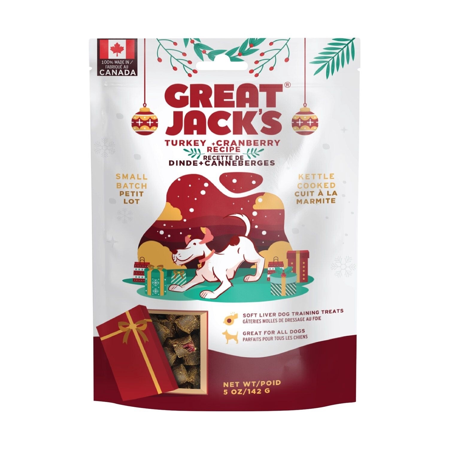 Great Jack&#39;s - Gâteries tendre pour chien / Dinde &amp; canneberge