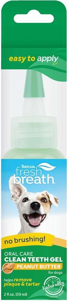 Tropiclean Gel dentaire pour chien - 2 oz, Saveur: Beurre d&#39;arachides