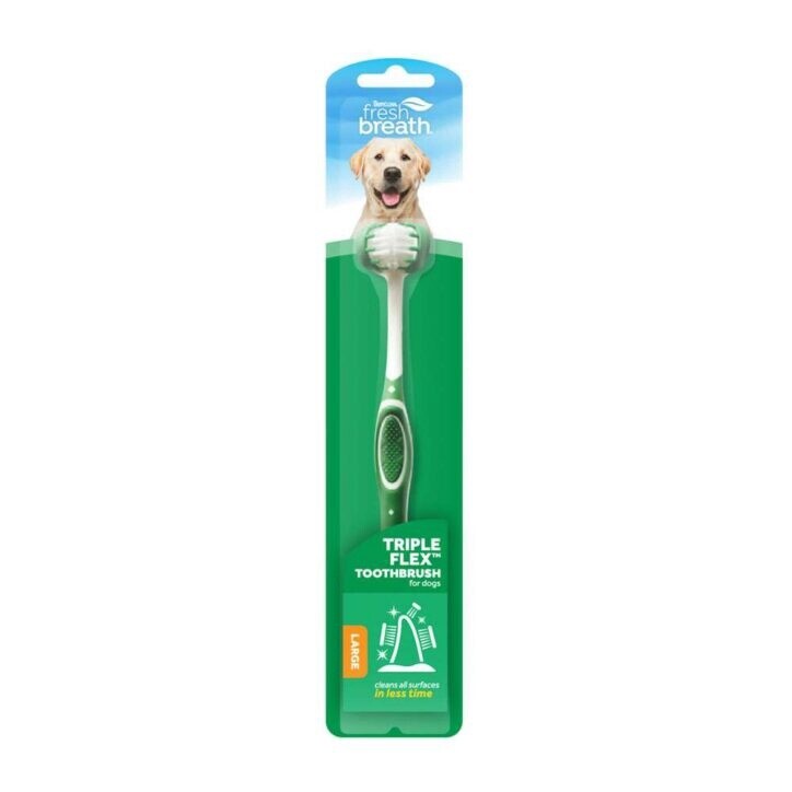 Tropiclean - Brosse à dents pour chien, Taille: Grand chien