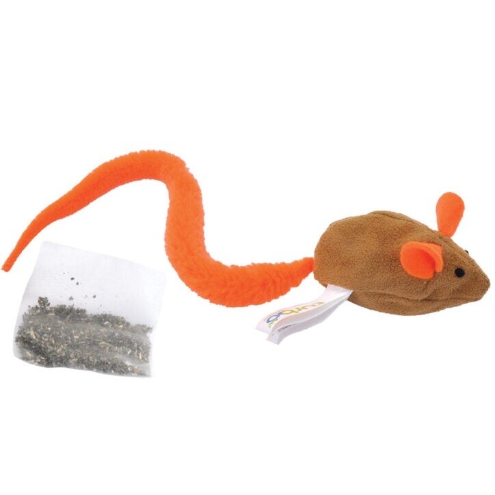 Turbo - Jouet pour chats souris &amp; herbe à chat