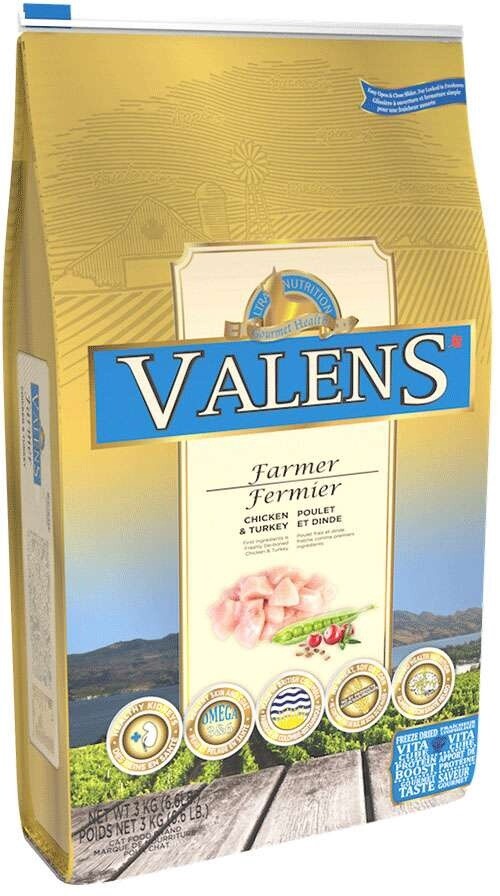 Valens - Chat toutes étapes de vie fermier/Poulet &amp; dinde - 3 kg