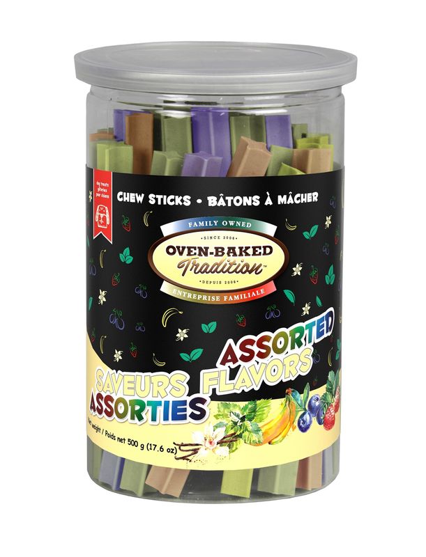 OBT - Bâtons à mâcher pour chiens - Saveurs assorties