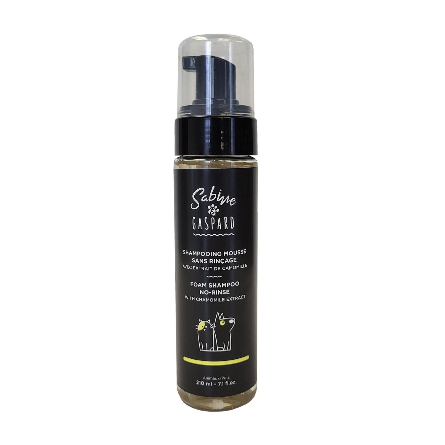 Sabine &amp; Gaspard - Shampoing mousse sans rinçage/Extrait de camomille - 210ml