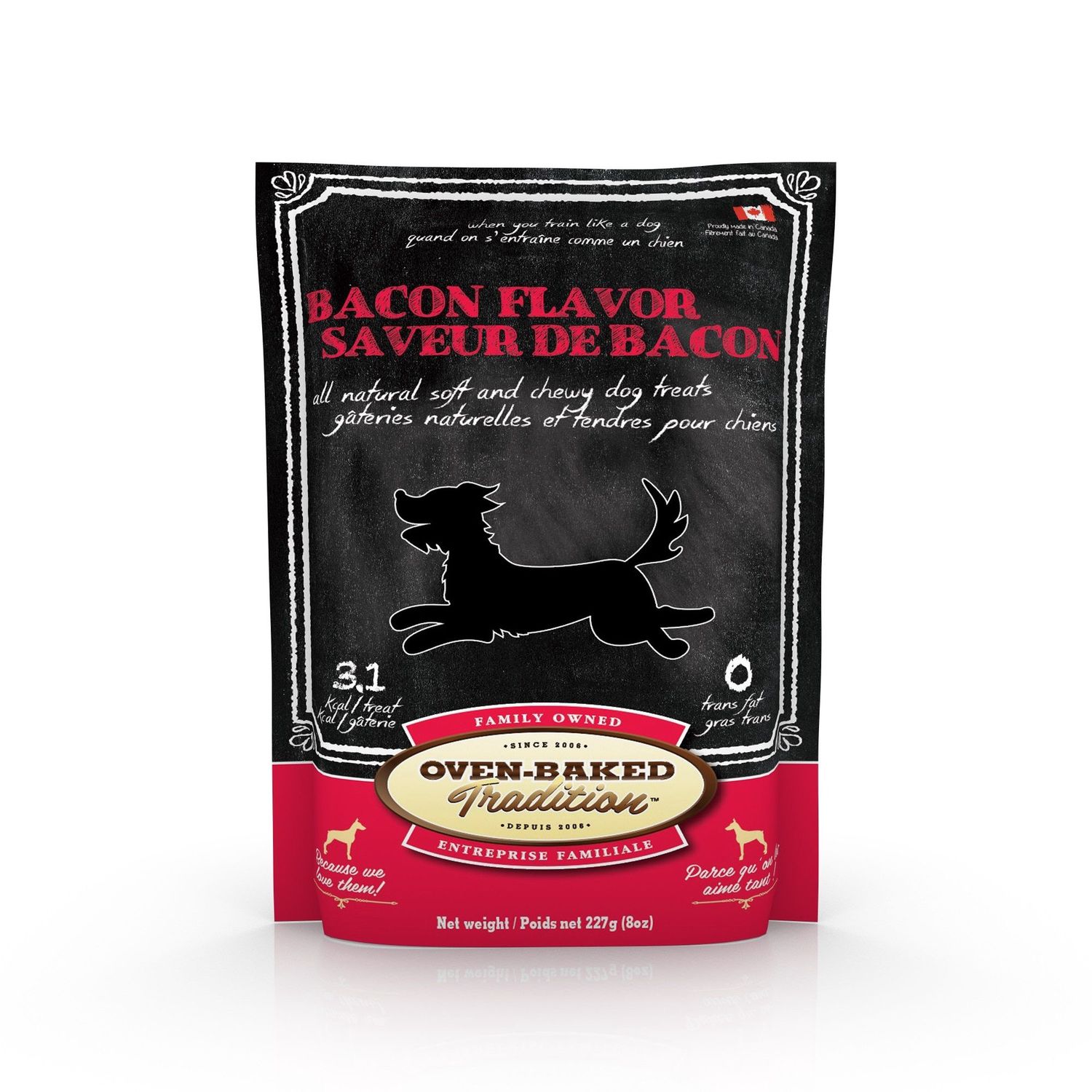 OBT - Gâteries tendres pour chiens/Bacon - 8oz