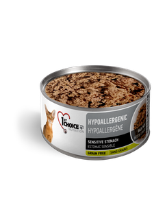 1st Choice - Conserve pour chat hypoallergène/Pâté de canard sans grains - 156 g