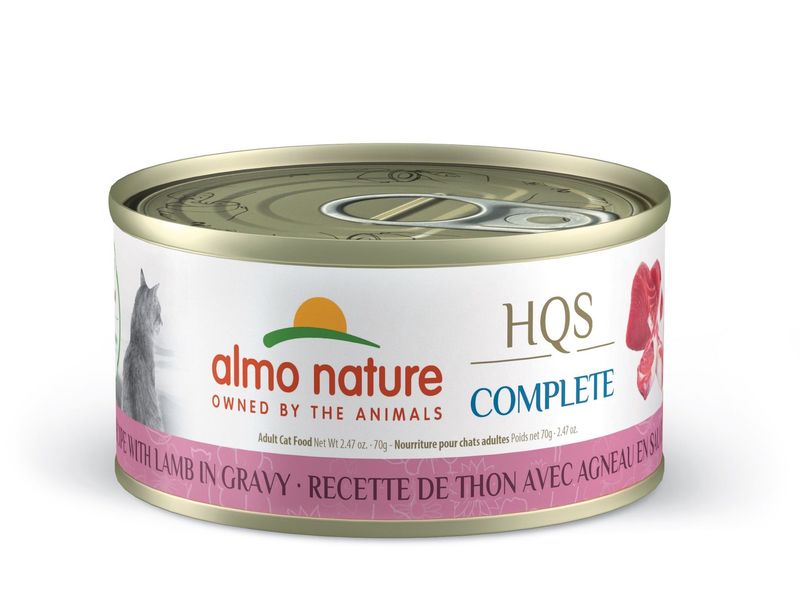 Almo Nature HQS Complete - Conserve pour chat/Thon &amp; agneau en sauce - 70 g
