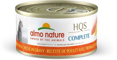 Almo nature HQS complete - conserve pour chat/Poulet &amp; fromage en sauce  sans grains- 70 g