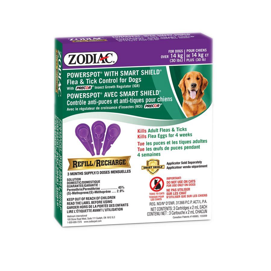 Zodiac - Powerspot pour chien 30lb+ 3/pqt