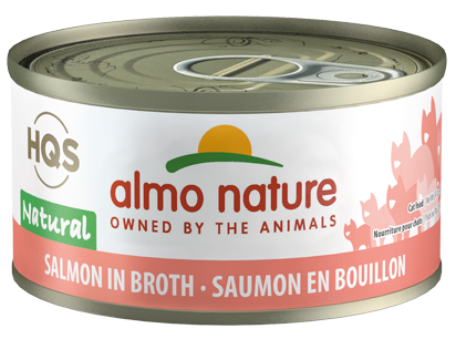 Almo Nature HQS Natural - Conserve pour chats/Saumon en bouillon - 70g