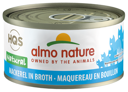 Almo Nature HQS Natural - Conserve pour chats/Maquereau au bouillon - 70g
