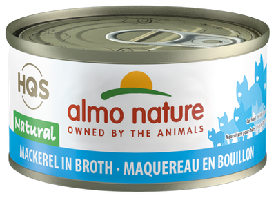 Almo Nature HQS Natural - Conserve pour chats/Maquereau au bouillon - 70g