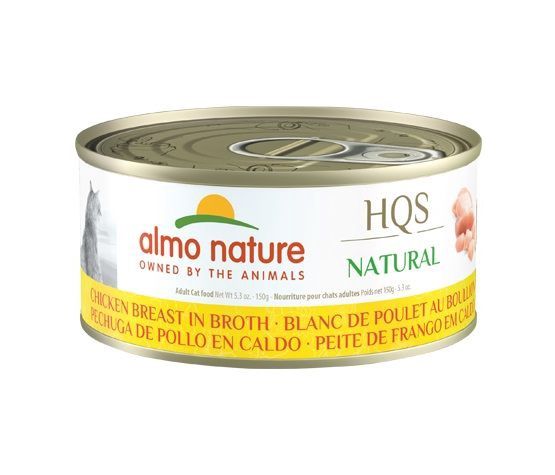 Almo Nature HQS Natural - Conserve pour chats/Blanc de poulet au bouillon - 70g