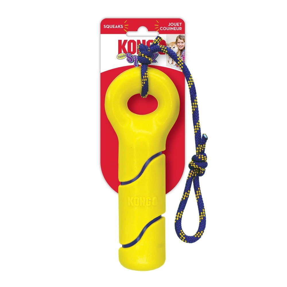 Kong Squeez - Bouée tennis avec corde, Format: Grand