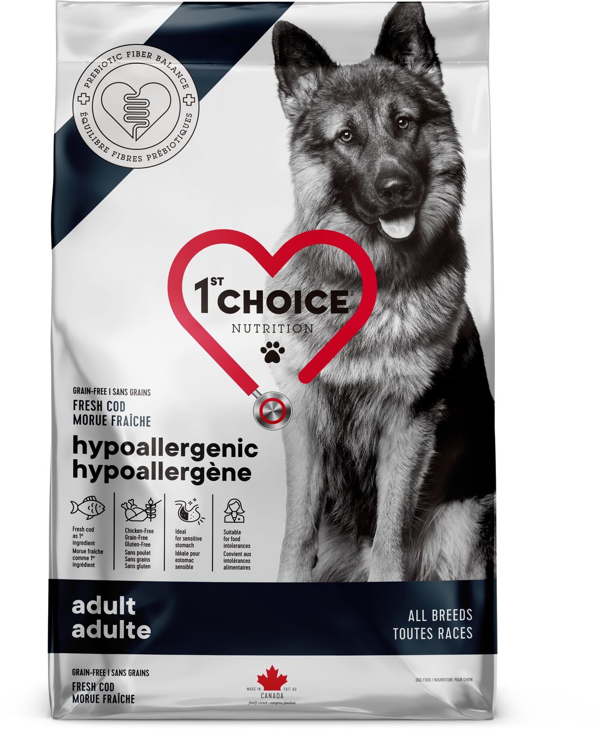1st Choice - Nourriture hypoallergène pour chien / Morue - 11kg